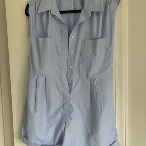 Deluc - Blue Sleeveless romper